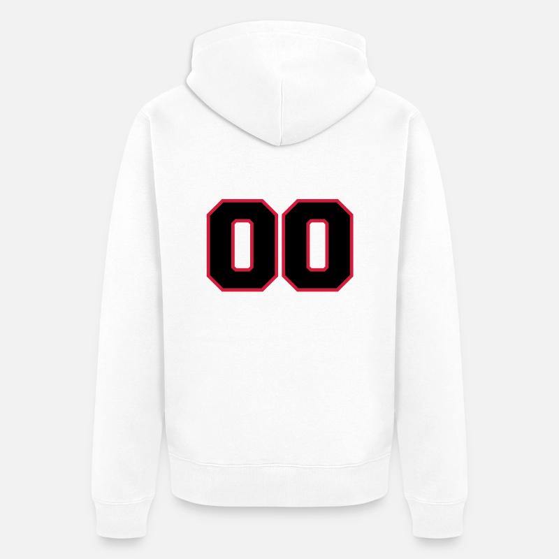 number00 - Veste à capuche bio Premium Unisexe - blanc
