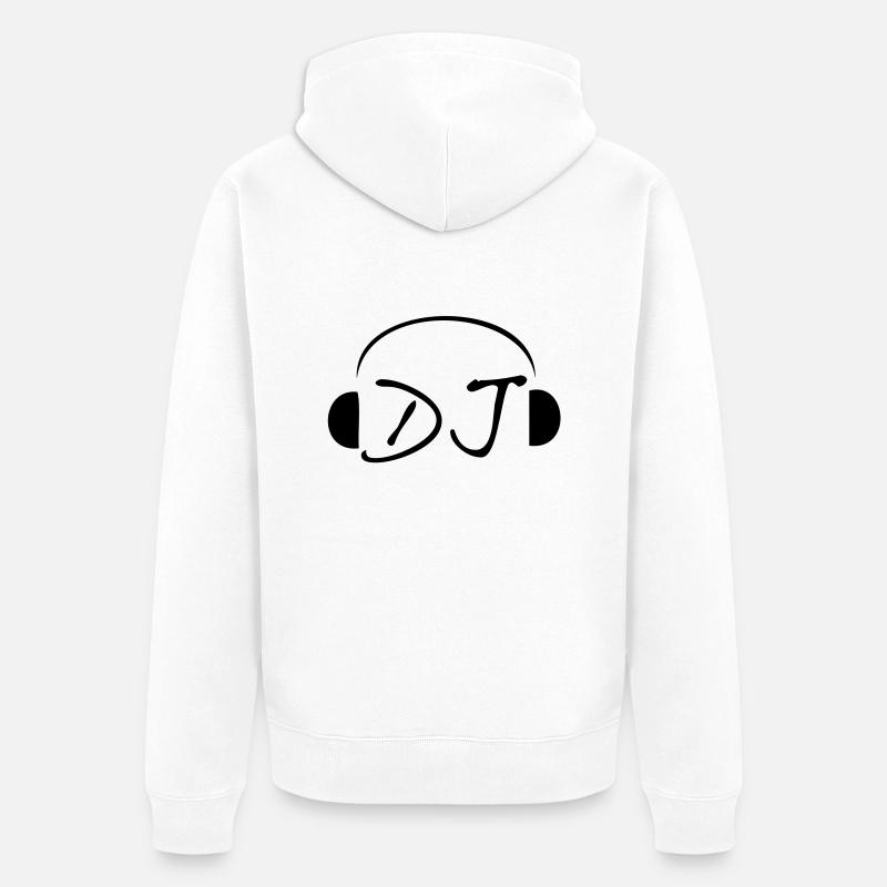 Dj - Veste à capuche bio Premium Unisexe - blanc