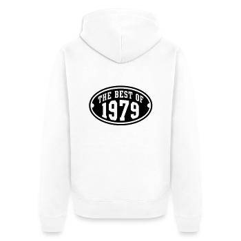 LE MEILLEUR DE 1979 - conception Anniversaire - Veste à capuche bio Premium Unisexe - blanc - Dos - Thijin (182cm)