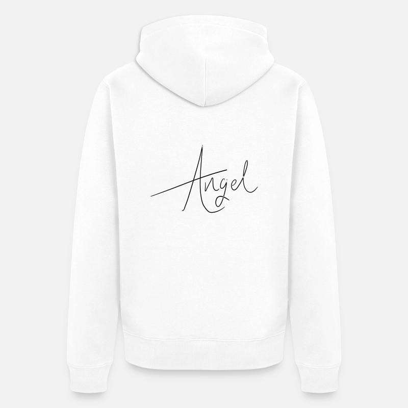 engel - Unisex Premium Bio Zip Hoodie - Weiß