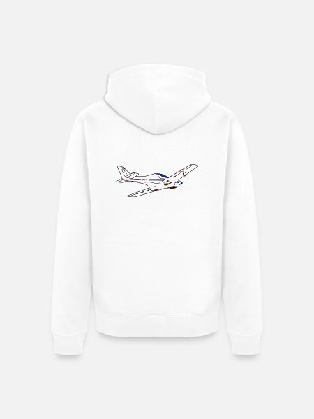 Dynamic WT9 ULM - Veste à capuche bio Premium Unisexe - blanc