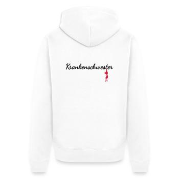 Infirmière - Veste à capuche bio Premium Unisexe - blanc - Dos - Thijin (182cm)