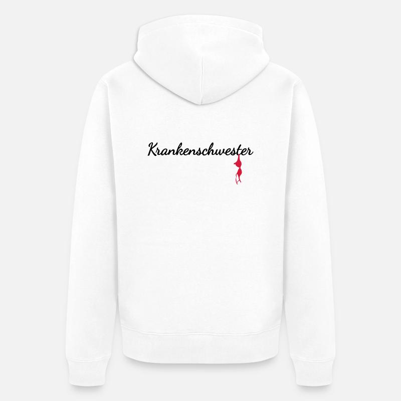 Infirmière - Veste à capuche bio Premium Unisexe - blanc