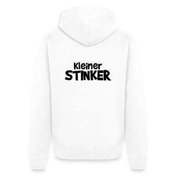 kleiner Stinker - Unisex Premium Bio Zip Hoodie - Weiß - Hinten - Thijin (182cm)