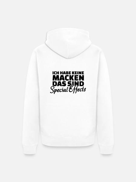 Macken - Unisex Premium Bio Zip Hoodie - Weiß