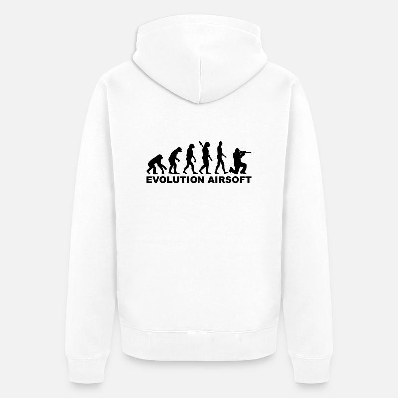 Evolution Airsoft - Veste à capuche bio Premium Unisexe - blanc