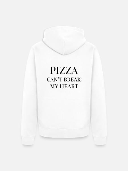 Pizza - Veste à capuche bio Premium Unisexe - blanc