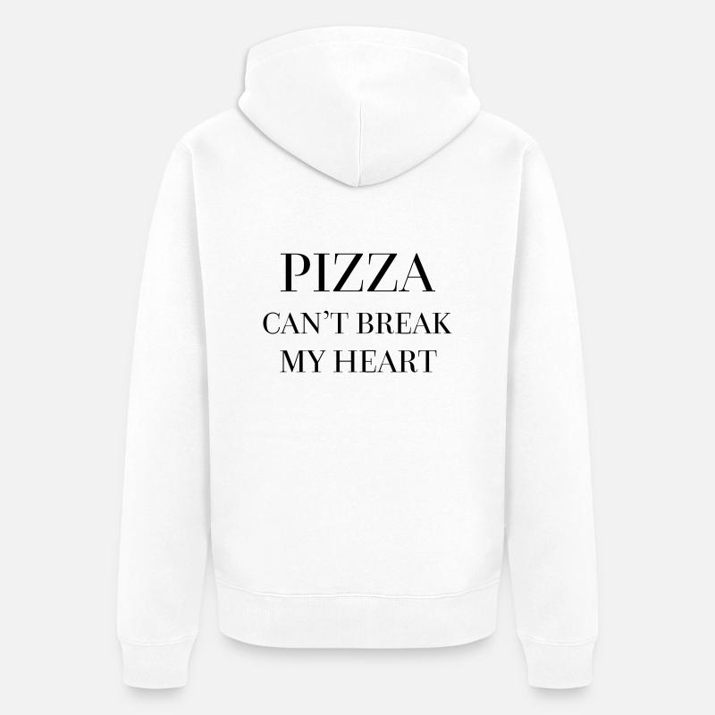 Pizza - Veste à capuche bio Premium Unisexe - blanc