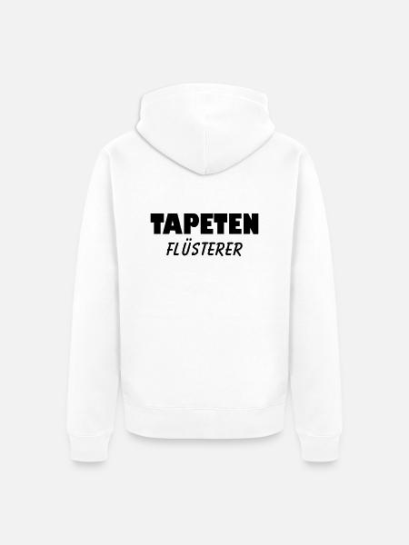 tapeten flüsterer - Unisex Premium Bio Zip Hoodie - Weiß