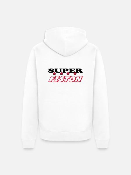 Super fiston - Veste à capuche bio Premium Unisexe - blanc