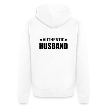 Amour / Saint Valentin / Coeur / Bébé / Love - Veste à capuche bio Premium Unisexe - blanc - Dos - Thijin (182cm)
