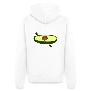 Paddling saine - Veste à capuche bio Premium Unisexe - blanc - Dos - Thijin (182cm)