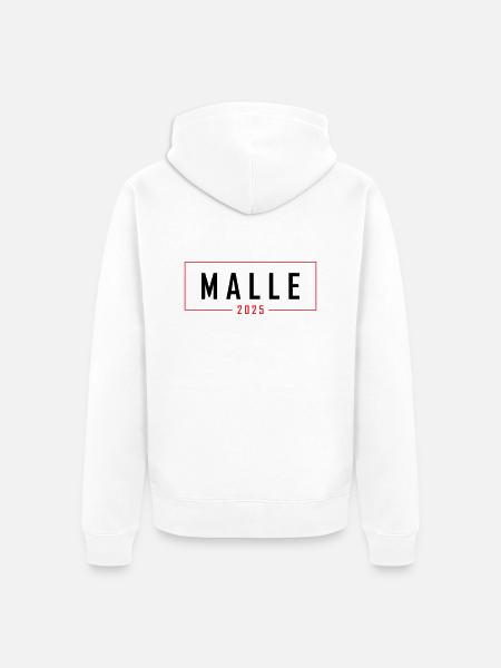 Malle 2025 - Unisex Premium Organic Zip Hoodie - white