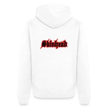 Working Class Skinhead Oi! Antiracist Bootboys My - Veste à capuche bio Premium Unisexe - blanc - Dos - Thijin (182cm)