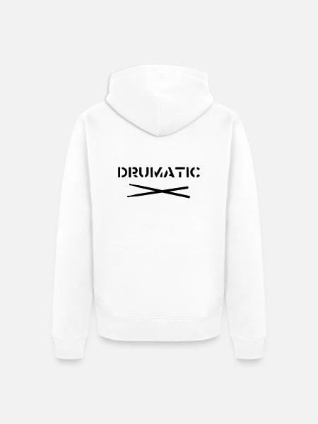 Drumatic - Unisex Premium Bio Zip Hoodie - Weiß