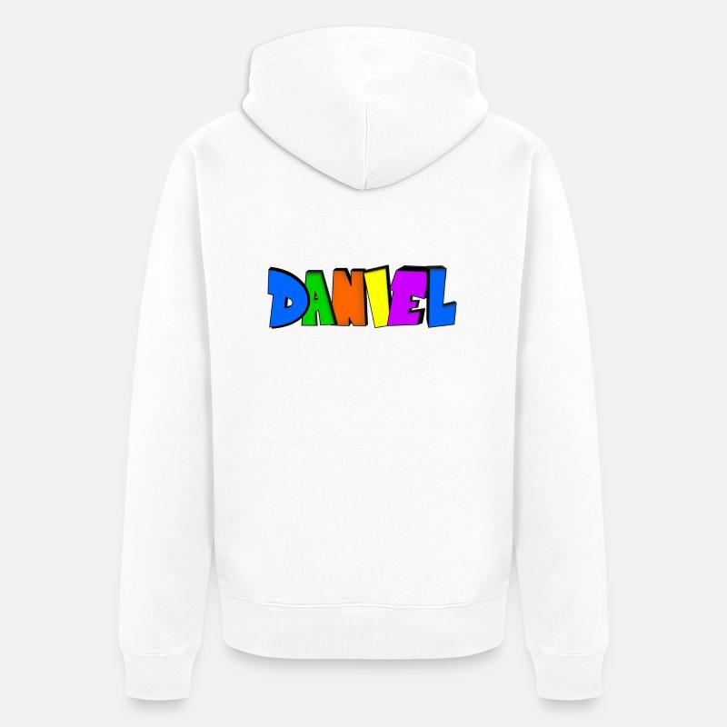 Daniel - Veste à capuche bio Premium Unisexe - blanc