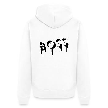 Boss Graffiti - Veste à capuche bio Premium Unisexe - blanc - Dos - Thijin (182cm)