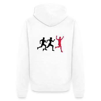 Courir - Veste à capuche bio Premium Unisexe - blanc - Dos - Thijin (182cm)