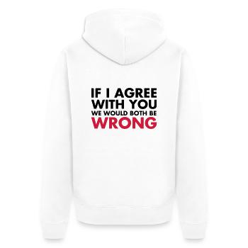 Funny - Veste à capuche bio Premium Unisexe - blanc - Dos - Thijin (182cm)