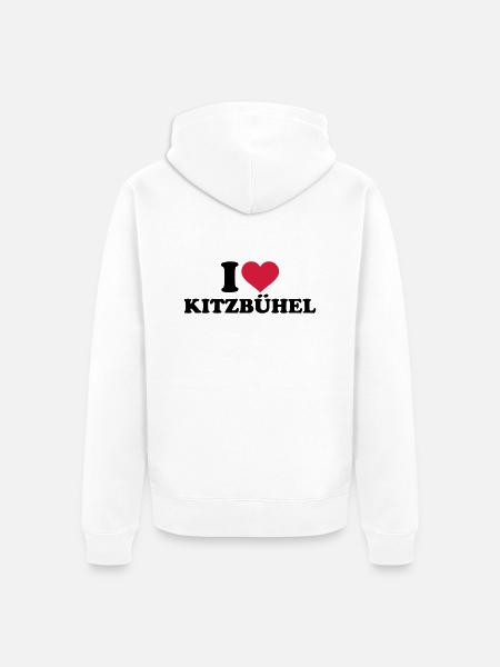 Kitzbühel - Unisex Premium Bio Zip Hoodie - Weiß