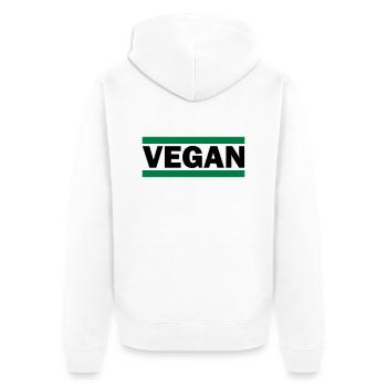 Vegan - Veste à capuche bio Premium Unisexe - blanc - Dos - Thijin (182cm)