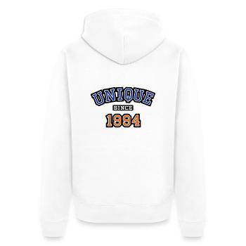 uni_1994 - Veste à capuche bio Premium Unisexe - blanc - Dos - Thijin (182cm)