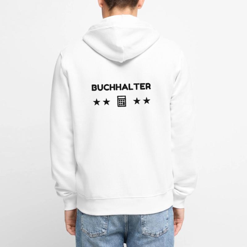 comptable / comptabilité / compter / chiffre Veste à capuche bio Premium Unisexe