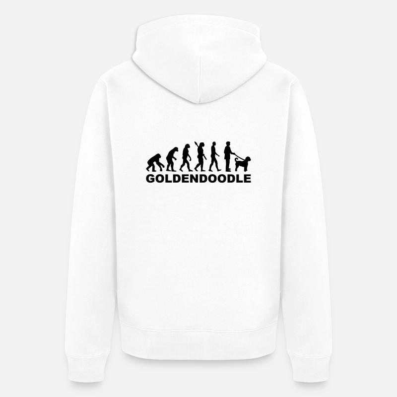 Goldendoodle - Veste à capuche bio Premium Unisexe - blanc
