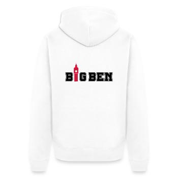 big_ben_02 - Veste à capuche bio Premium Unisexe - blanc - Dos - Thijin (182cm)