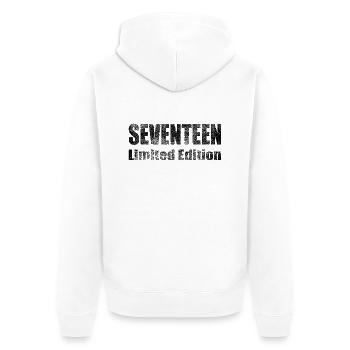 17 Years Teen Birthday Gift - Unisex Premium Organic Zip Hoodie - white - Back - Thijin (182cm)