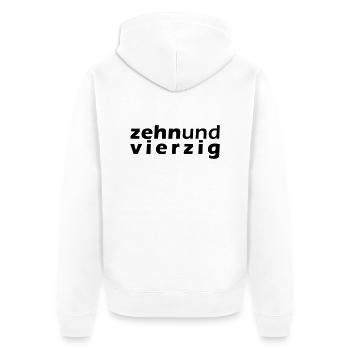 50 Birthday T-Shirt - Unisex Premium Organic Zip Hoodie - white - Back - Thijin (182cm)