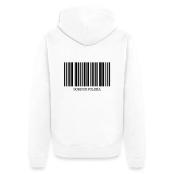 born_in_polska_f1 - Veste à capuche bio Premium Unisexe - blanc - Dos - Thijin (182cm)