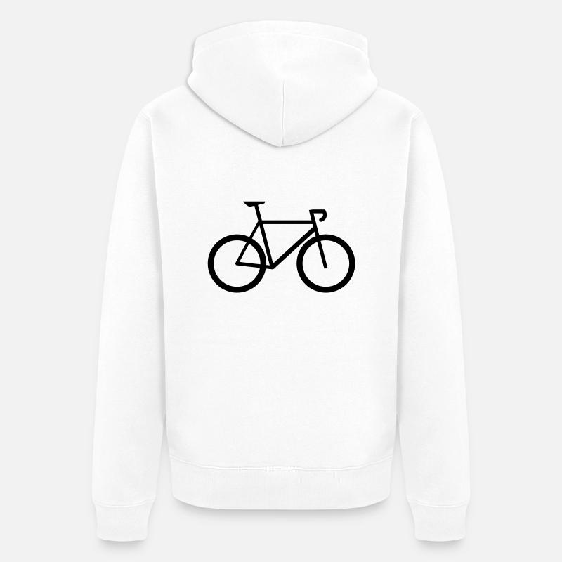 velo de course - Veste à capuche bio Premium Unisexe - blanc