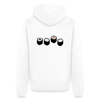 Sushi Rolls - Veste à capuche bio Premium Unisexe - blanc - Dos - Thijin (182cm)