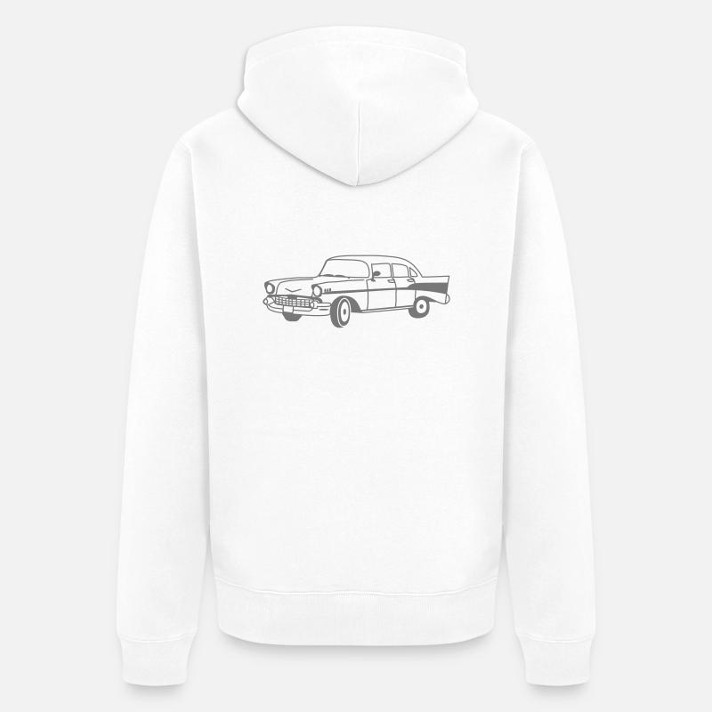Oldtimer - Unisex Premium Bio Zip Hoodie - Weiß