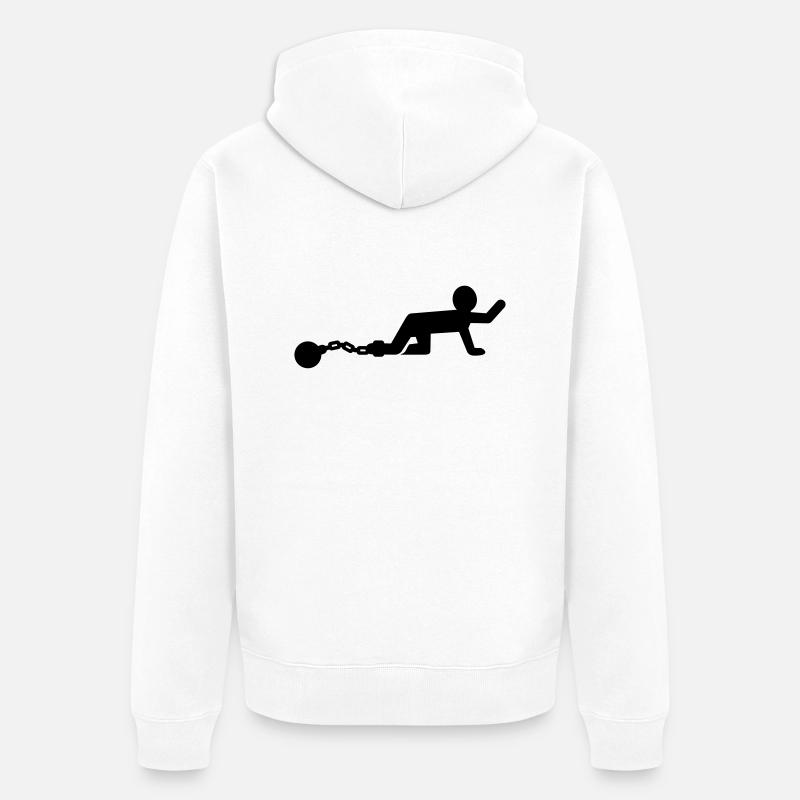 Junggesellenabschied - Unisex Premium Bio Zip Hoodie - Weiß