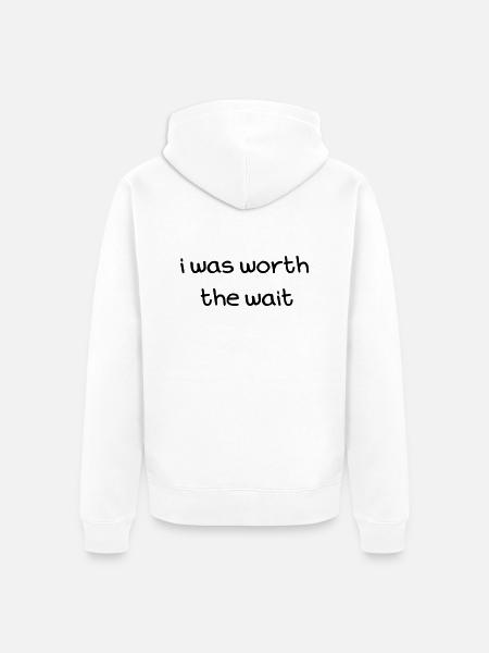Baby - Unisex Premium Organic Zip Hoodie - white