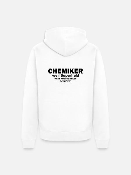 Chemiker - Unisex Premium Bio Zip Hoodie - Weiß