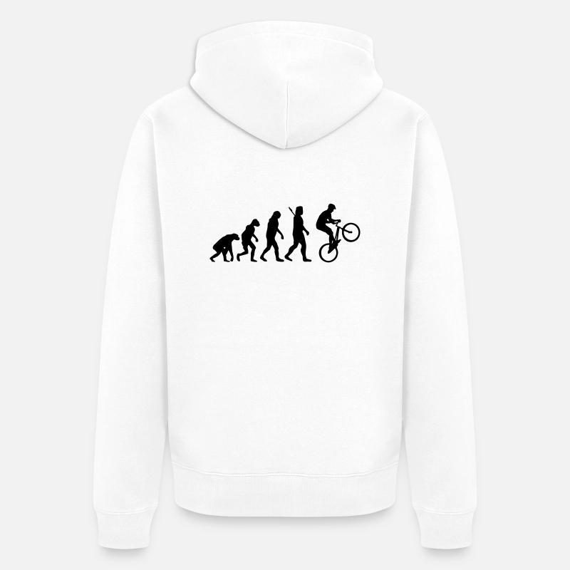 Radsport - Unisex Premium Bio Zip Hoodie - Weiß
