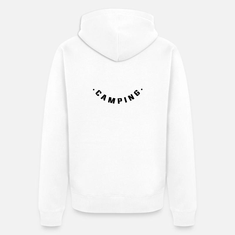 Camp de camping - Veste à capuche bio Premium Unisexe - blanc
