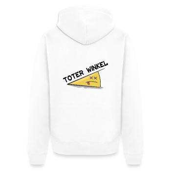 Toter Winkel Wortwitz T-Shirt - Unisex Premium Bio Zip Hoodie - Weiß - Hinten - Thijin (182cm)