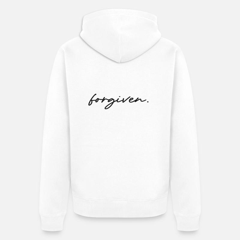 Forgiven - Veste à capuche bio Premium Unisexe - blanc