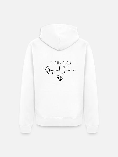 Grand frère - Veste à capuche bio Premium Unisexe - blanc