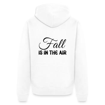 Fall is in the Air - Unisex Premium Bio Zip Hoodie - Weiß - Hinten - Thijin (182cm)