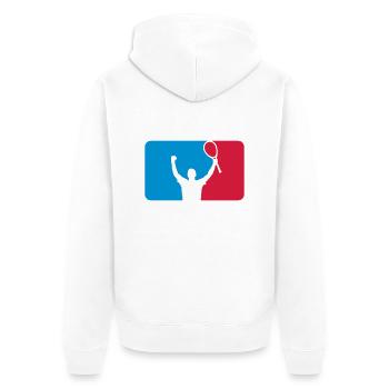 Tennis - Veste à capuche bio Premium Unisexe - blanc - Dos - Thijin (182cm)