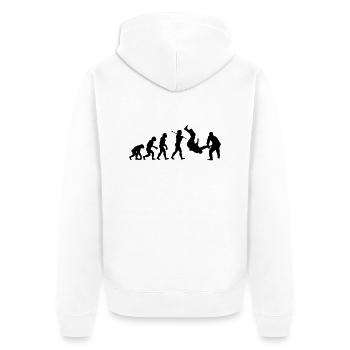 Judo Throw Evolution - Veste à capuche bio Premium Unisexe - blanc - Dos - Thijin (182cm)