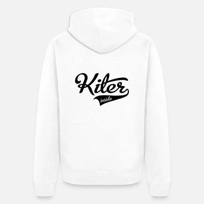 kiter - Veste à capuche bio Premium Unisexe - blanc
