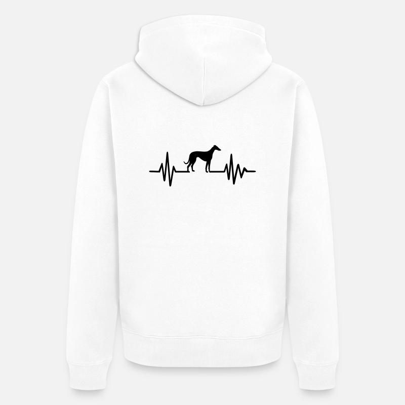Whippet - Veste à capuche bio Premium Unisexe - blanc