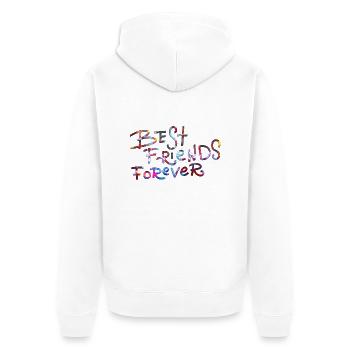 Meilleurs ami - Veste à capuche bio Premium Unisexe - blanc - Dos - Thijin (182cm)