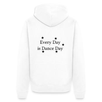 Dancing Dance Music - Unisex Premium Organic Zip Hoodie - white - Back - Thijin (182cm)
